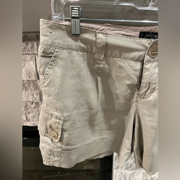 Mossimo size 6 stretch linen blend shorts - Picture 3 of 8